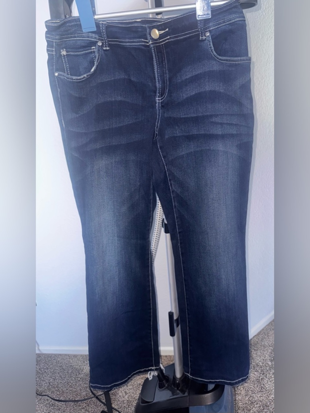 INC International Concepts Dark Indigo Bootcut Jeans